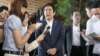아베 일본 총리 "대 북한 제재, 일부 해제할 것"