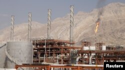 FILE - A general view shows a unit of South Pars Gas field in Asalouyeh Seaport, north of Persian Gulf, Iran Nov. 19, 2015. 
