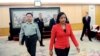 美国国家安全事务顾问苏珊•赖斯在北京八一大楼会见中国中央军委副主席范长龙。他们谈到美国飞机侦察问题（2014年9月9日）