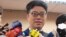 台灣陸委會副主委邱垂正（美國之音張永泰拍攝）