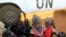 Children of displaced families are seen camped inside Tomping U.N. base near Juba international airport, Dec. 24, 2013.