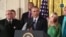 U.S. President Barack Obama discusses steps he's taking to reduce gun violence at the White House, Jan. 5, 2015. 