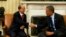 U.S. President Barack Obama shakes hands with Myanmar's President Thein Sein in the Oval Office at the White House in Washington May 20, 2013.