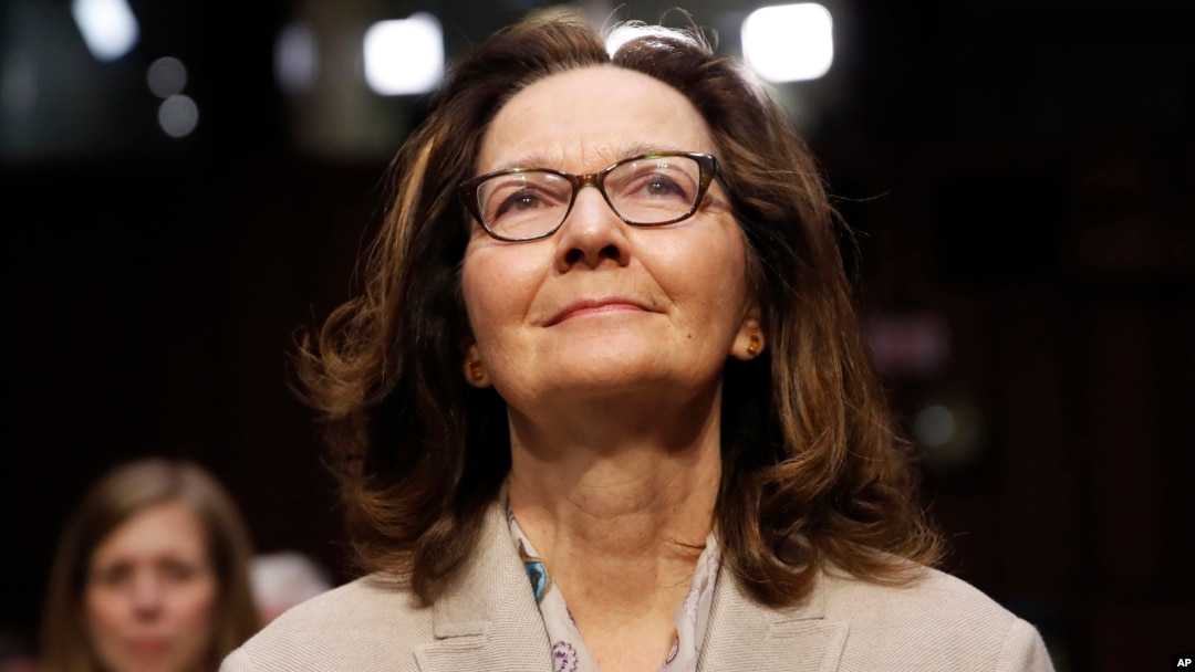 Gina Haspel bersaksi di hadapan sidang konfirmasi Komite Intelijen Senat AS di Washington DC, hari Rabu (9/5).
