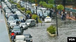 Banjir yang melanda Jakarta pada tahun 2006 silam (foto:dok).