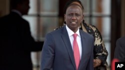 FILE - Kenya's Deputy President William Ruto in Nairobi, Kenya, July 25, 2015. 