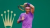 ARCHIVO - El español Rafael Nadal sigue su tiro ante el ruso Andrey Rublev durante su partido de cuartos de final del torneo Monte Carlo Tennis Masters en Mónaco, el viernes 16 de abril de 2021.