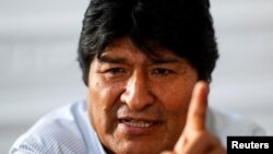 El expresidente Evo Morales durante la entrevista con Reuters en Buenos Aires, Argentina (Foto: Reuters/Agustín Marcarian)