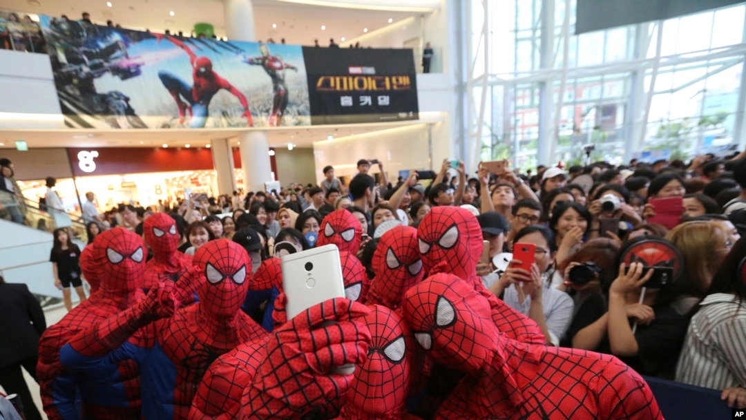 Acara promosi film Spider-Man di Korea Selatan (2/7).