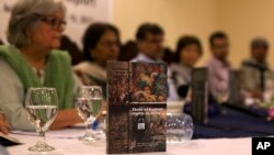 The Human Rights Commission of Pakistan presents the 2016 annual human rights report, in Islamabad, Pakistan, May 10, 2017. The report offered a mixed report card in its annual look at the state of human rights in Pakistan.