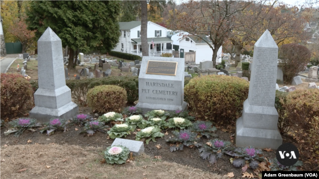 The Hartsdale Pet Cemetery, America’s oldest working pet cemetery, was added to the National Register of Historic Places in 2012. (VOA)