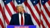 Former US President and Republican presidential candidate Donald Trump speaks during an election night event at the West Palm Beach Convention Center in West Palm Beach, Florida, early on November 6, 2024.