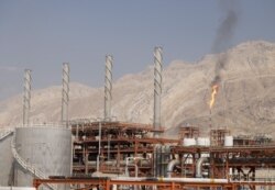 FILE - A general view shows a unit of South Pars Gas field in Asalouyeh Seaport, north of Persian Gulf, Iran Nov. 19, 2015.