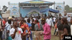 The Amani Music Festival brought some of Africa’s biggest artists to Goma, a town ravaged by war and natural disasters, in the Democratic Republic of Congo, Feb. 14, 2015. (Hilary Heuler / VOA News)