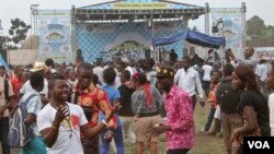 Last weekend’s Amani Music Festival brought some of Africa’s biggest artists to Goma, a town ravaged by war and natural disasters, Democratic Republic of Congo, Feb. 14, 2015. (Hilary Heuler / VOA News)