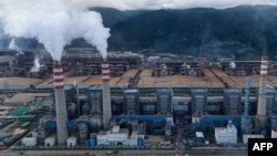 An aerial view of the operating nickel smelting plants at the Indonesia Weda Bay Industrial Park in Lelilef, North Maluku, Indonesia, on July 7, 2024.