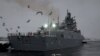 Russian Warship Docks in Cape Town