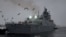 FILE: The Russian frigate "Admiral of the Fleet of the Soviet Union Gorshkov" armed with Zircon (Tsirkon) hypersonic weapons leaves the naval base in Severomorsk, Russia, in this still image taken from video released January 4, 2023. Russian Defence Ministry/Handout via REUTERS.
