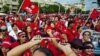 Demonstran Kaos Merah Peringati Bentrokan Berdarah di Bangkok