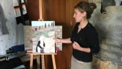 Young Yazidi Refugee Paints About Islamic State 'Nightmare'