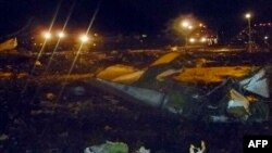 Ikibanza c'aho indege itwara abantu y'Uburusiya, Boeing 737 yagiriye isanganya ku kivuga c'indege ca Kazan, mu gihugu c'Uburusiya