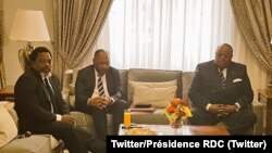 Os presidentes Jospeh Kabila e João Lourenço em Luanda