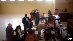 Des avocats au Palais de justice de N'Djamena, le 8 novembre 2007.