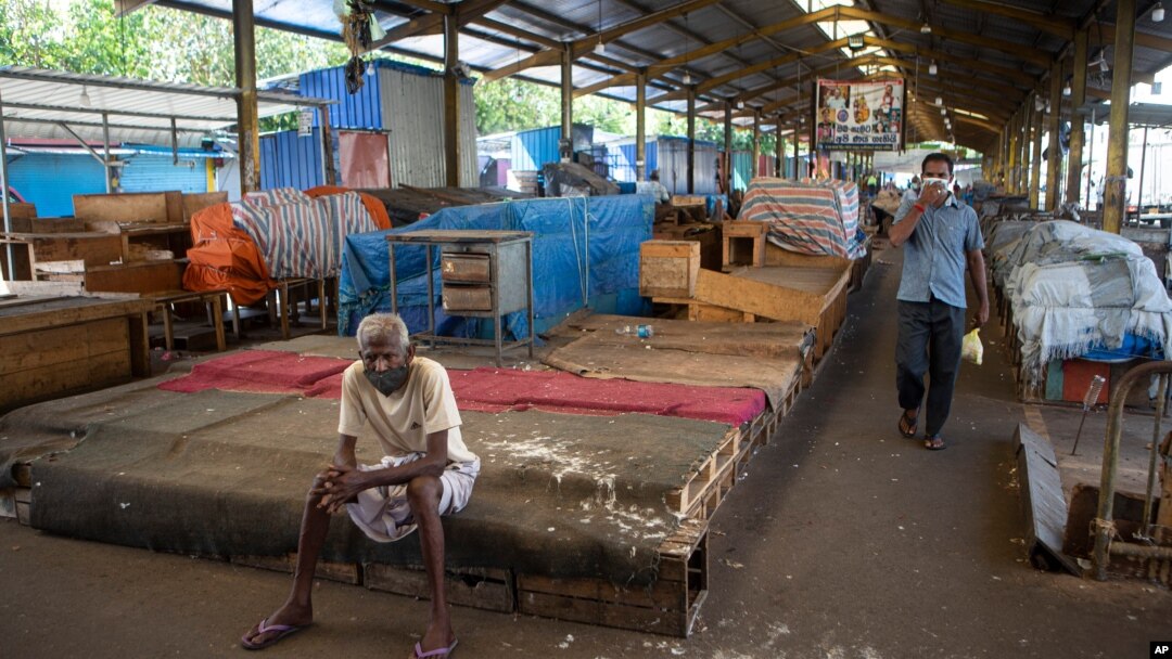 Sebuah pasar yang sepi di Kolombo, Sri Lanka (foto: ilustrasi). 
