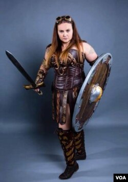 Inger Talbot dressed as Xena the Warrior Princess (I Talbot/Facebook)