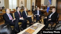 El secretario general de la OEA, José Miguel Insulza, recibió al viceministro de Defensa de Colombia, Jorge Enrique Bedoya (Foto: OEA).