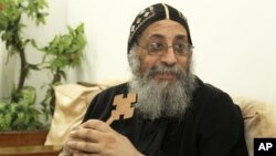 Uskup Tawadros dari Beheira terpilih menjadi Paus Iskandarsyah dan Pemimpin Seluruh Afrika dalam Keuskupan Suci Rasul Santo Markus (foto: 2/11/2012)..