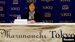 La representante comercial de Estados Unidos, Katherine Tai, durante una conferencia de prensa en Tokio el 20 de abril de 2023.