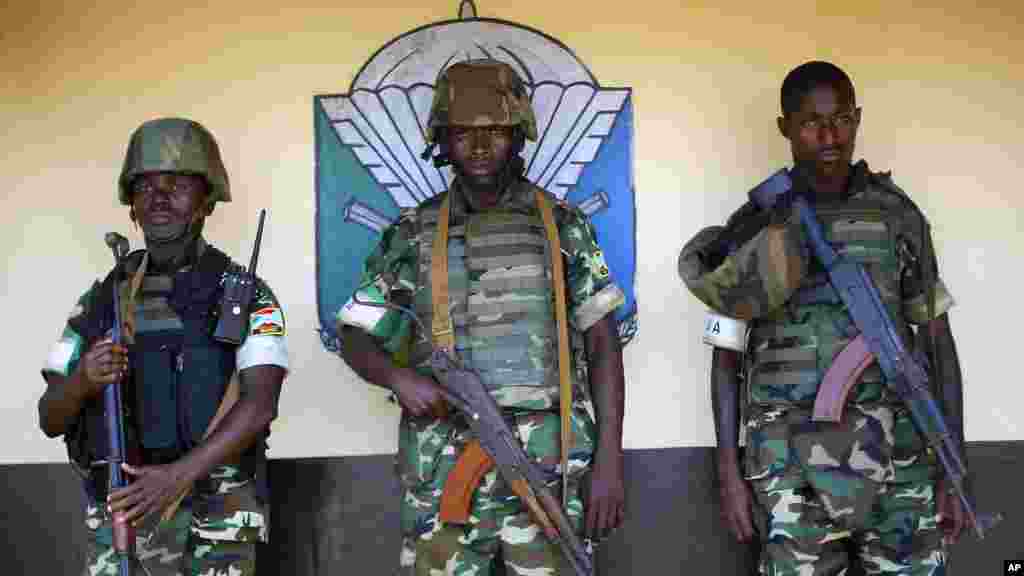 African peacekeeping mission troops known as MISCA in Bangui, Central African Republic, April 9, 2014.