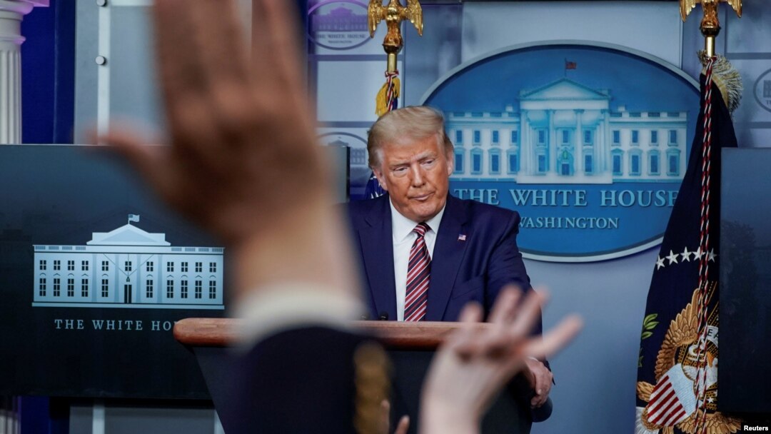 Tổng thống Donald Trump phát biểu tại cuộc họp báo ngày 27/09/2020. 