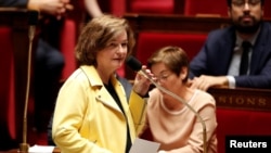 Nathalie Loiseau, French Minister attached to the Foreign Affairs Minister, attends a government session at the National Assembly in Paris, June 13, 2018.