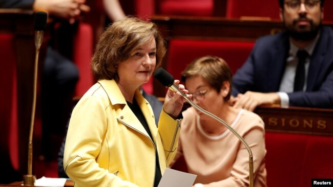 Nathalie Loiseau, French Minister attached to the Foreign Affairs Minister, attends a government session at the National Assembly in Paris, June 13, 2018.