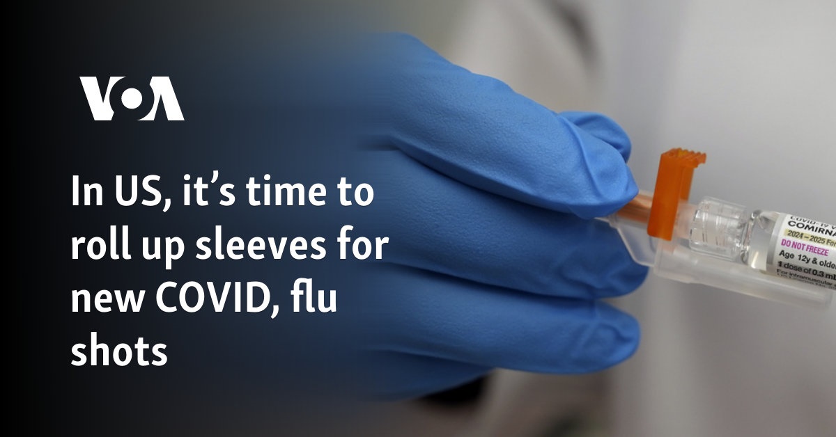 In US, it’s time to roll up sleeves for new COVID, flu shots