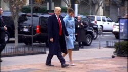 President-elect Trump arrival St. John’s Episcopal Church