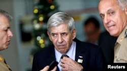 Minister of Institutional Security Augusto Heleno, is seen before a meeting at the Secretariat of Security and Coordination Presidential Cabinet in Brasilia, Brazil, Jan. 3, 2019. 