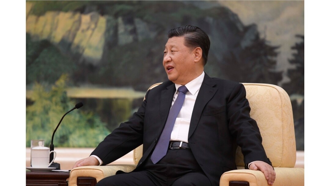 FILE - Chinese President Xi Jinping speaks at the Great Hall of the People in Beijing, Jan. 28, 2020.