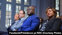 Président Félix Tshisekedi na molongani wa ye Denise Nyakeru na libongo ya Anvers, Belgique, 18 septembre 2018. (Facebook/Présidence ya RDC)