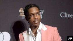 A$AP Rocky saat menghadiri Pre-Grammy Gala untuk memberikan penghormatan bagi para ikon industri musik di Beverly Hills, California, 9 Februari 2019. (Foto: dok).