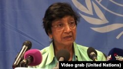 Komisaris HAM PBB Navi Pillay mengecam penembakan atas pesawat Malaysia Airlines MH17 di Ukraina (foto: dok).