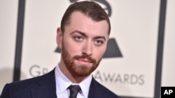 Sam Smith arrives at the 58th annual Grammy Awards at the Staples Center on Feb. 15, 2016, in Los Angeles.