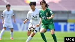 북한 내고향여자축구단이 5월 23일 한국 수원종합운동장에서 열린 2025-2026시즌 아시아축구연맹(AFC) 여자 챔피언스리그(AWCL) 결승전에서 일본의 도쿄 베르디 벨레자 팀을 1대 0으로 누르고 우승했다.
