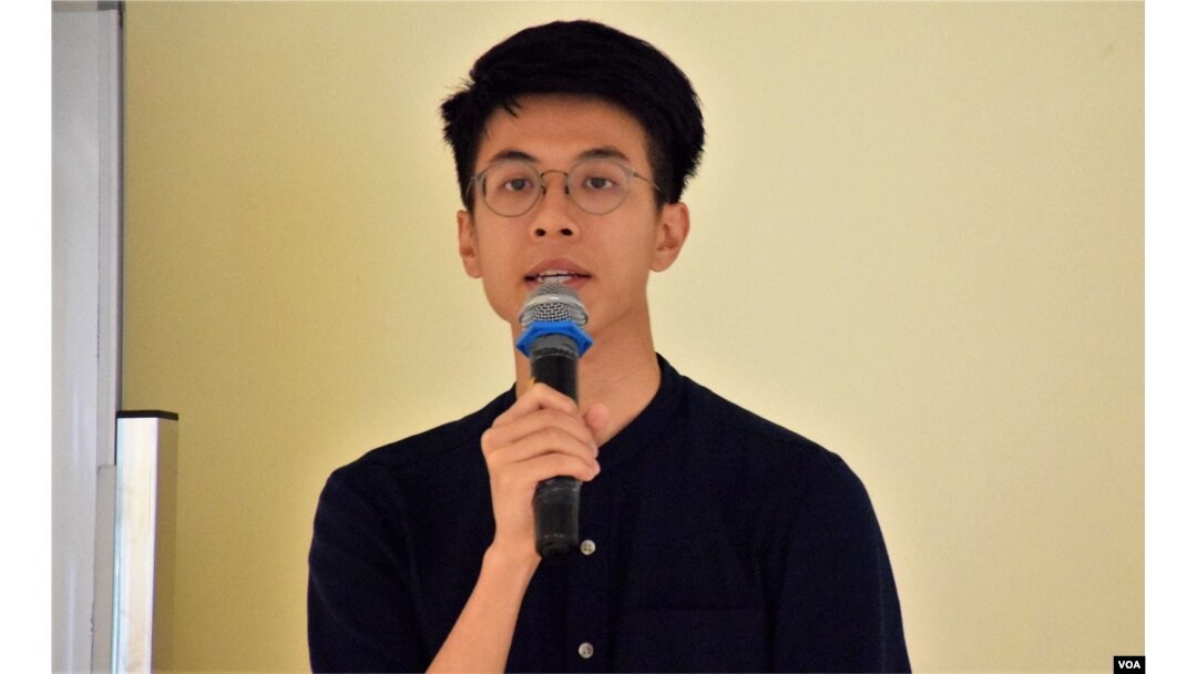 本土民主前線發言人黃台仰。(美國之音湯惠芸)