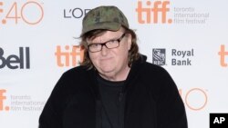 Director Michael Moore attends the "Where to Invade Next" premiere on day 1 of the Toronto International Film Festival at The Princess of Wales Theatre, Sept. 10, 2015, in Toronto, Canada. 