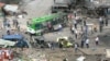 این عکس دقایقی بعد از انفجار یک اتوبوس در شهر طرطوس گرفته شده است. 