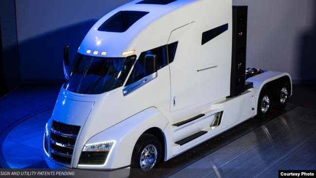 U.S.-based Nikola Motor Company is developing electric transport trucks powered by zero-emission hydrogen. (Nikola)