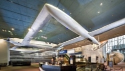 The Voyager airplane now hangs in the National Air and Space Museum in Washington
